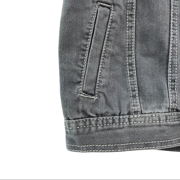 Kids Coogi Gray Denim Button Up Sleeveless Vest - Picture 5 of 11